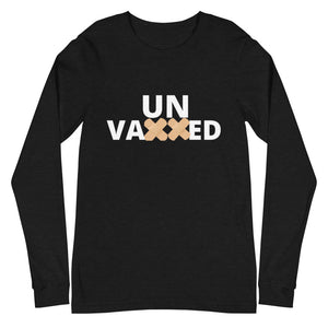 Unvaxxed Black Unisex Long Sleeve Tee