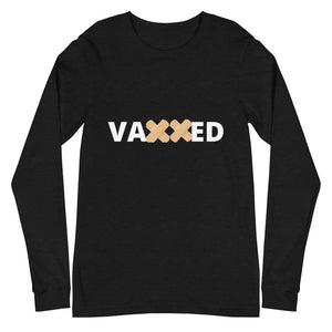 Vaxxed Black Unisex Long Sleeve Tee