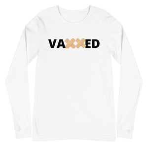 Vaxxed White Long Sleeve Tee