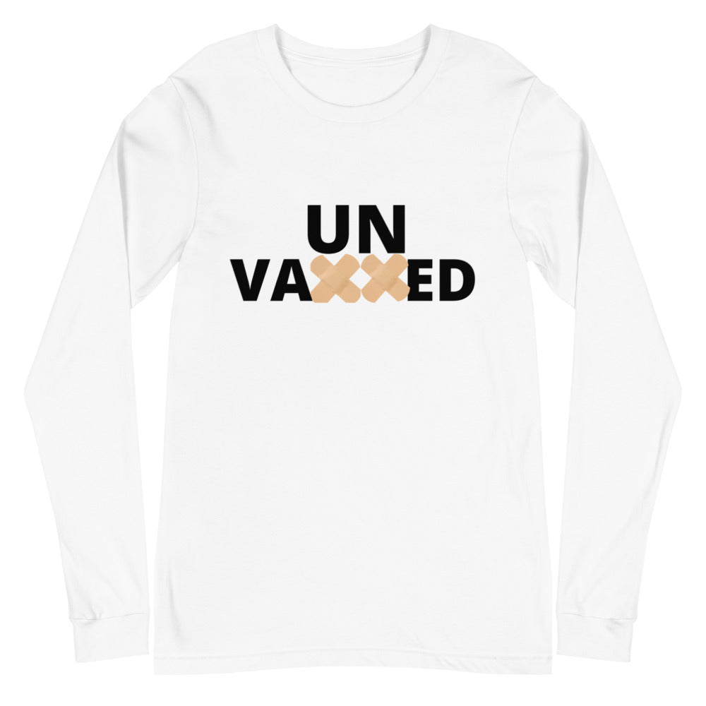 Unvaxxed White Unisex Long Sleeve Tee