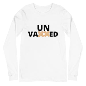 Unvaxxed White Unisex Long Sleeve Tee