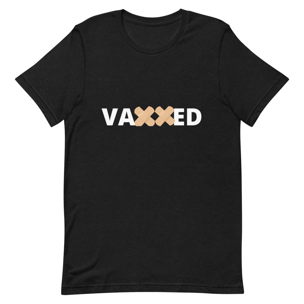 Vaxxed Black Short-Sleeve Unisex T-Shirt